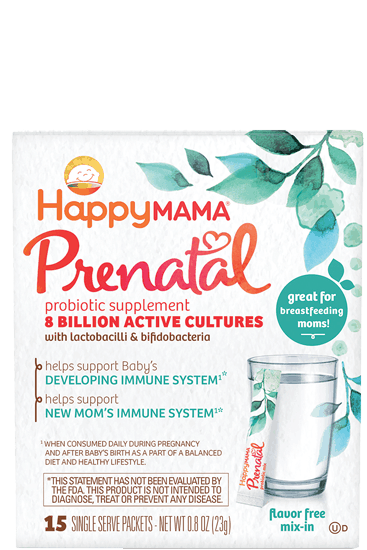 $3.00 for Happy Mama® Prenatal Probiotic Supplement. Offer available at Walgreens, Meijer.