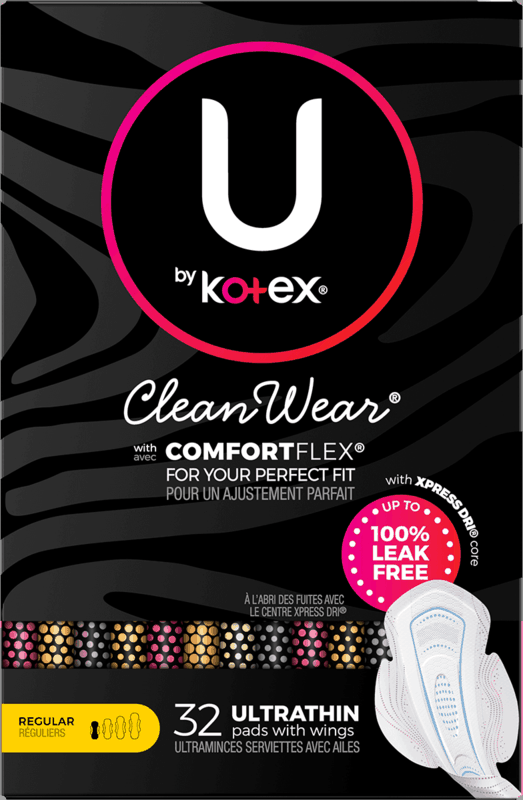 $3.00 for U by Kotex Cleanwear Pads. Offer available at Walgreens.