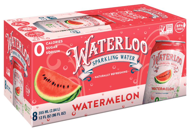 $1.00 for Waterloo Sparkling Water. Offer available at Walmart.