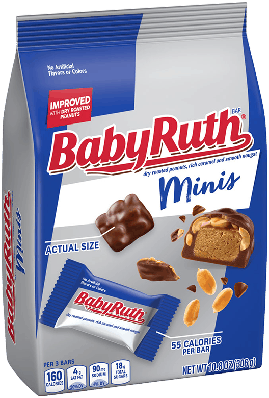 $1.00 for Baby Ruth Minis, 10.8oz. Offer available at Safeway, Walmart, Albertsons.