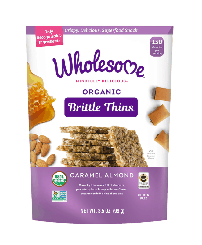 $1.00 for Wholesome™ - Organic Brittle Thins™. Offer available at Sprouts Farmers Market.