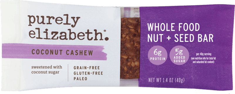 $0.50 for Purely Elizabeth Whole Food Nut + Seed Bars. Offer available at Walmart.