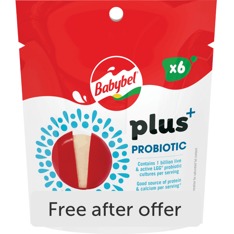 $3.99 for Babybel® Plus+. Offer available at multiple stores.