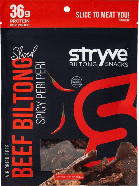 $3.00 for Stryve™ Beef Biltong Snacks. Offer available at Walmart.