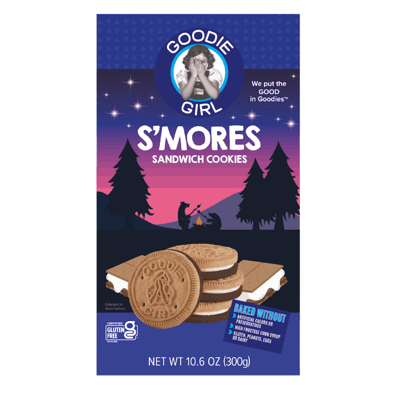 $0.75 for Goodie Girl S'mores Sandwich Cookies. Offer available at Walmart, Walmart Pickup & Delivery.