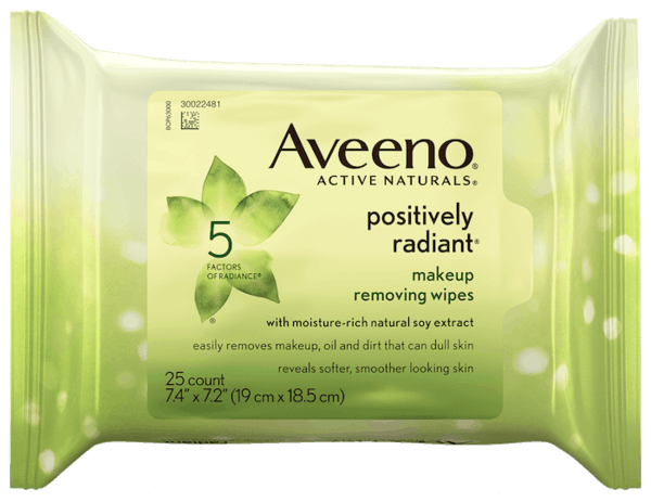 $2.00 for AVEENO&reg; POSITIVELY RADIANT&reg; Makeup Removing Wipes. Offer available at multiple stores.