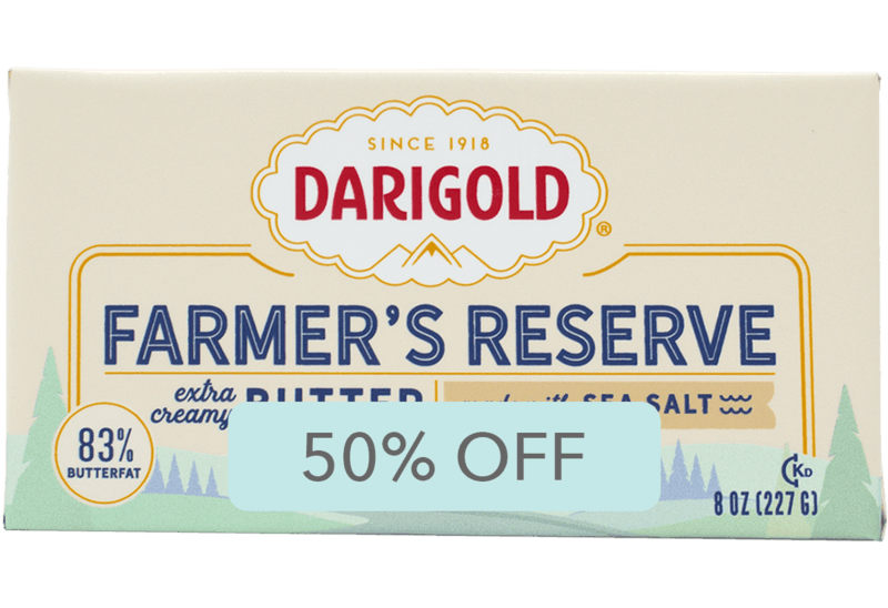 $1.42 for Darigold Farmer's Reserve Butter. Offer available at Walmart, Walmart Grocery.