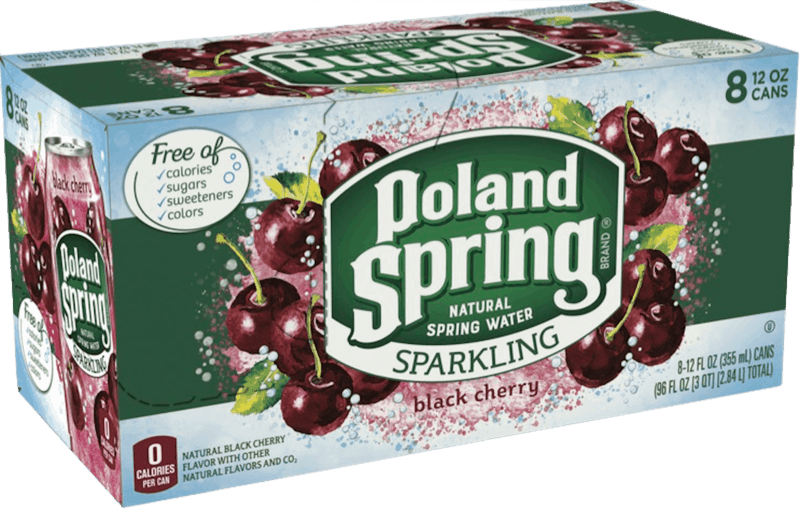 $1.00 for POLAND SPRING® Brand Sparkling Natural Spring Water. Offer available at Walmart.