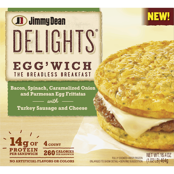 $0.75 for Jimmy Dean Delights® Egg'wich. Offer available at Walmart.