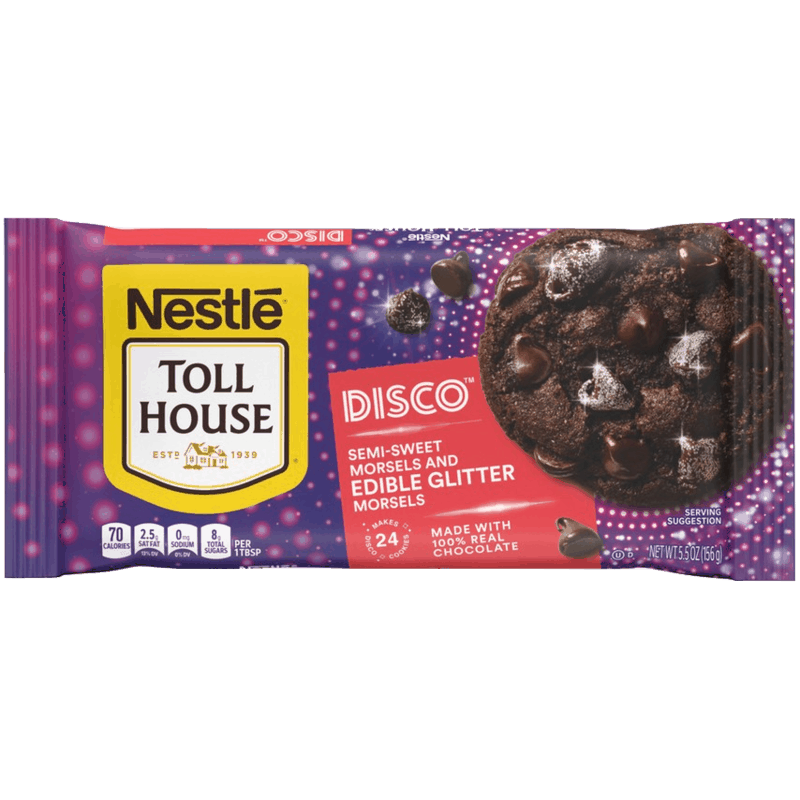 $0.50 for NESTLÉ TOLL HOUSE Disco Morsels. Offer available at Walmart, Walmart Pickup & Delivery.