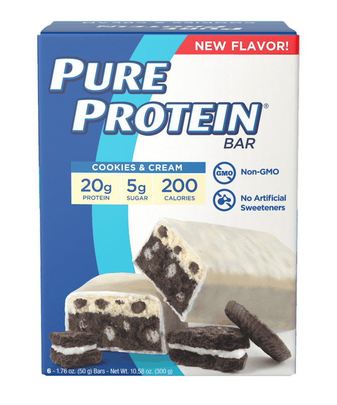 $1.00 for Pure Protein Value Pack Bars. Offer available at Walmart, Walmart Pickup & Delivery.