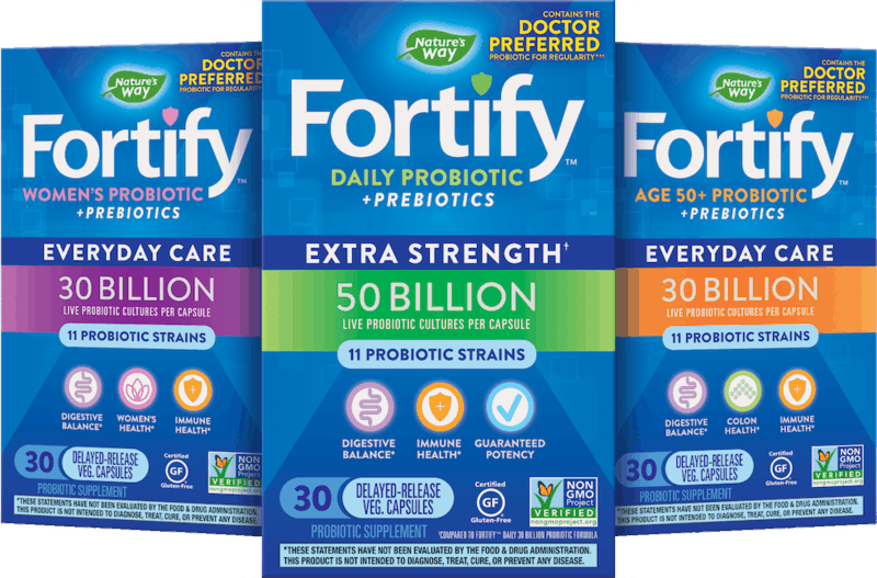 $3.00 for Fortify Probiotics from Nature’s Way. Offer available at multiple stores.