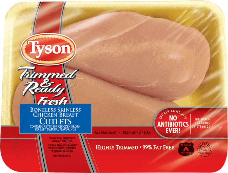 $1.50 for Tyson&reg; Fresh Chicken Cutlet. Offer available at Walmart.