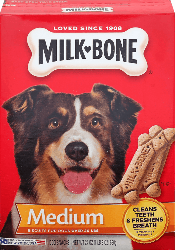 $0.50 for Milk-Bone Biscuit Dog Treats. Offer available at multiple stores.