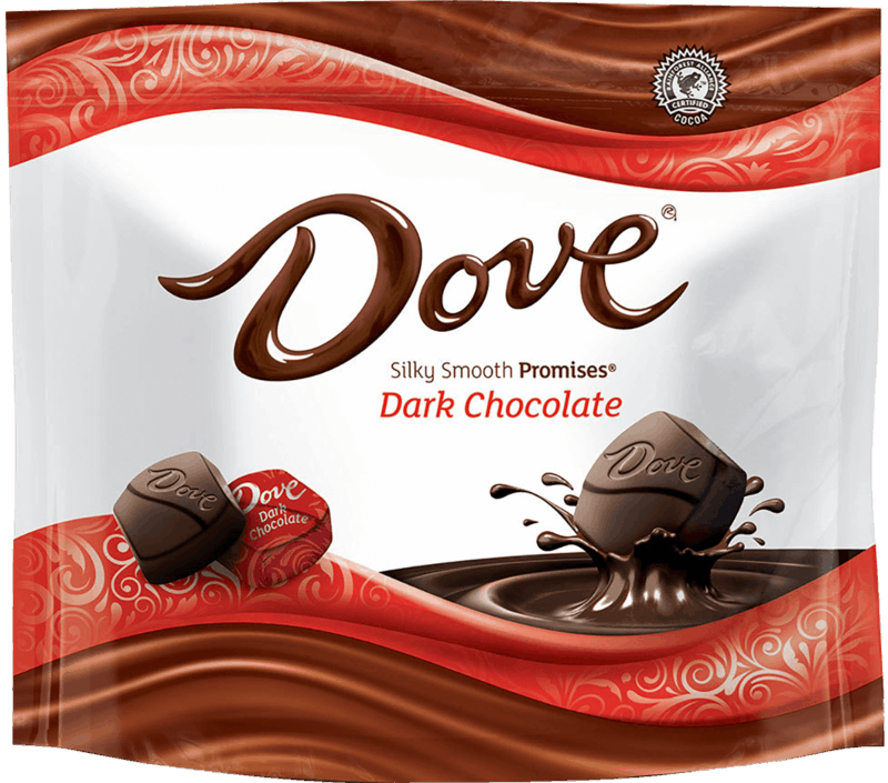 $0.25 for DOVE® Promises Silky Smooth Dark Chocolate. Offer available at multiple stores.