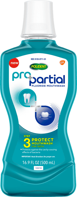 $1.50 for Polident ProPartial Mouthwash. Offer available at multiple stores.