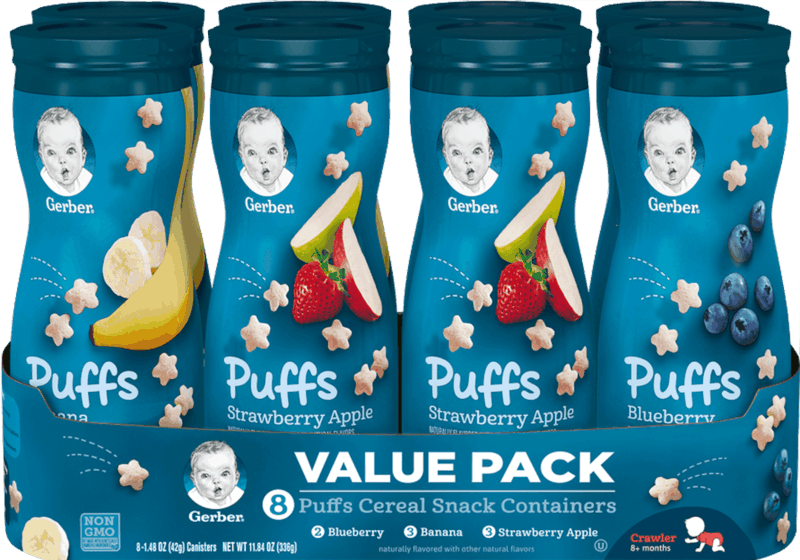 $2.50 for Gerber® Lil' Crunchies® and Gerber® Puffs. Offer available at Sam&#39;s Club.