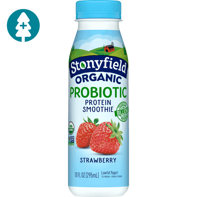 $1.00 for Stonyfield Organic Probiotic Protein Smoothies. Offer available at multiple stores.