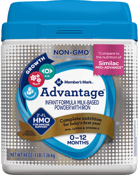 $4.00 for Member's Mark™ Advantage® Formula. Offer available at Sam&#39;s Club.