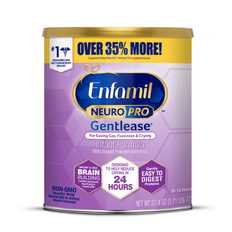 $10.00 for Enfamil NeuroPro Gentlease Powder Value Can. Offer available at Walmart, Walmart Pickup & Delivery.