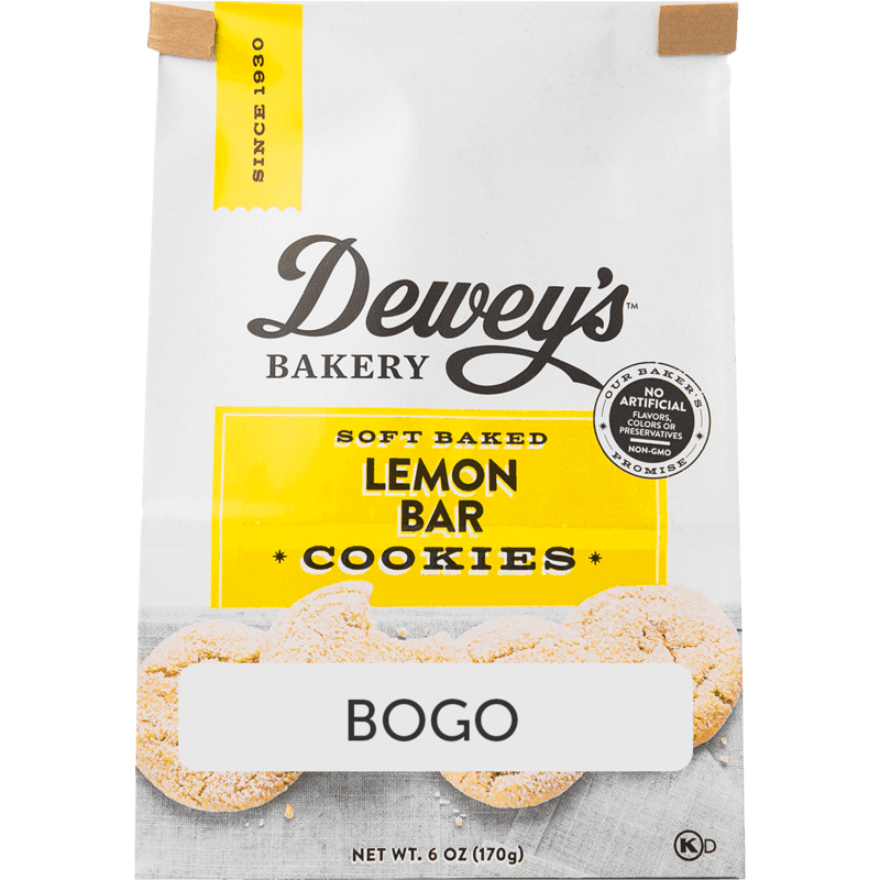 $3.99 for Dewey’s Bakery Soft Baked Cookies and Cookie Thins. Offer available at United Supermarkets.