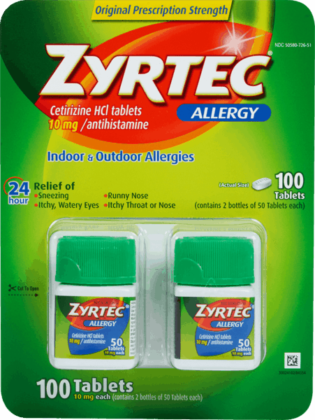 $2.00 for Zyrtec® Allergy Relief. Offer available at Boxed.