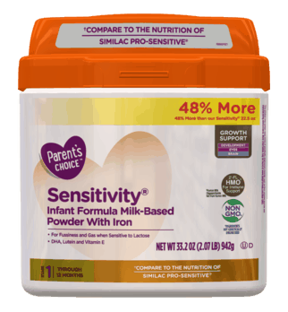 parent's choice sensitivity canned powder infant formula