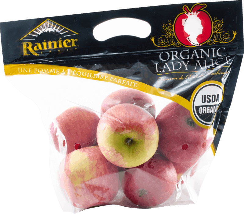 $1.50 for Lady Alice Organic Apples. Offer available at Publix.