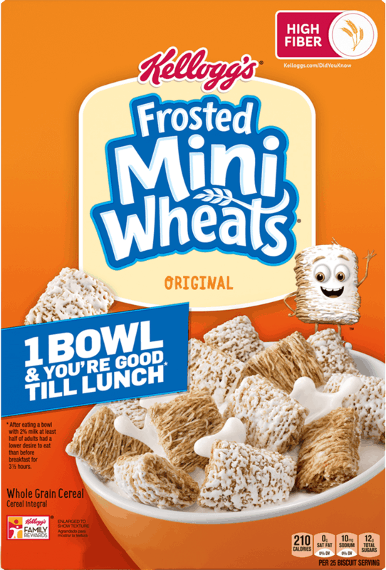 $0.50 for Kellogg’s Frosted Mini-Wheats Cereal. Offer available at multiple stores.