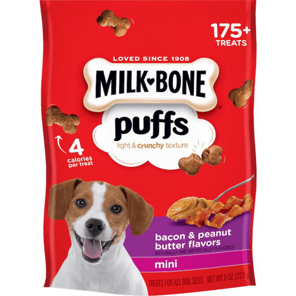 $0.50 for Milk-Bone® Puffs™ Dog Treats. Offer available at multiple stores.