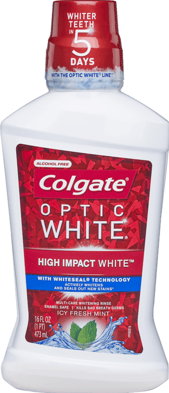 $1.00 for Colgate® Optic White® Mouthwash. Offer available at Walmart.