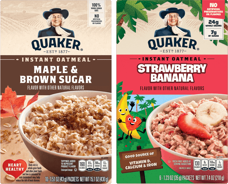 $0.75 for Quaker Instant Boxed Oatmeal. Offer available at Walmart, Walmart Pickup & Delivery.