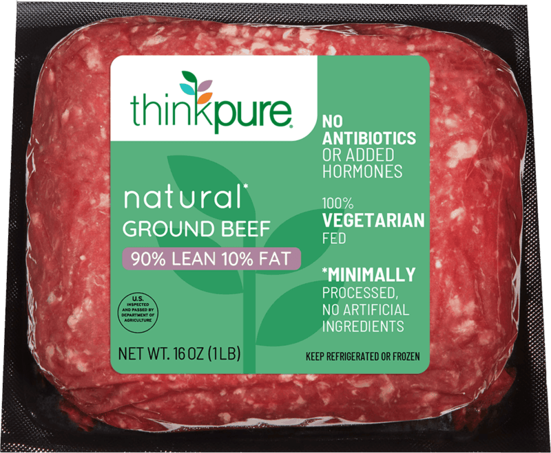 $0.50 for Think Pure Natural Ground Beef. Offer available at Giant Eagle.