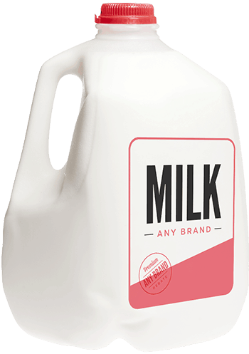 $0.25 for White Milk - Any Brand. Offer available at multiple stores.