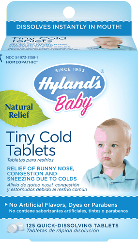 $1.00 for Hyland's® Baby Tiny Cold Tablets. Offer available at multiple stores.