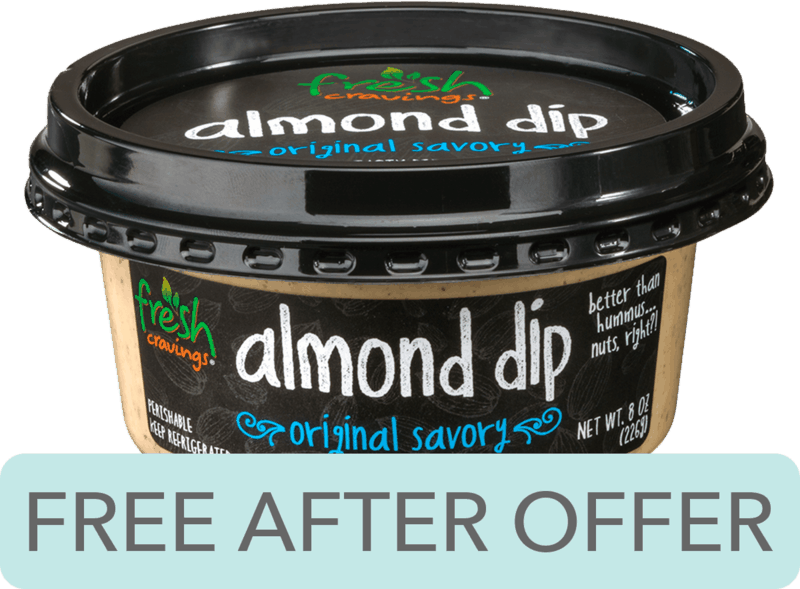 $3.98 for Fresh Cravings® Almond Dip. Offer available at Walmart.