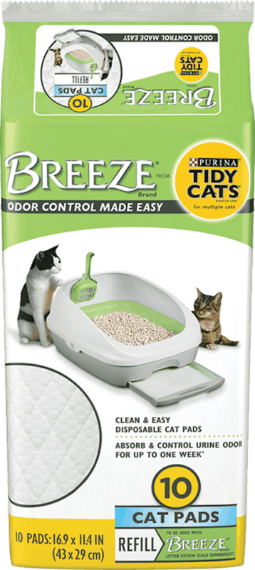 $3.00 for Purina Tidy Cats Breeze Cat Pad Refill Pack. Offer available at Meijer, H-E-B, PetSmart.