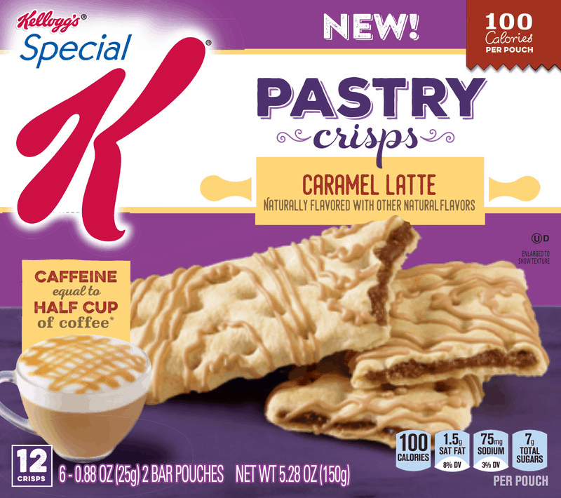 $1.00 for Kellogg's Special K Caramel Latte Pastry Crisps. Offer available at multiple stores.