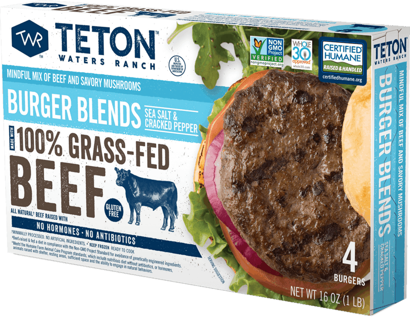 $2.00 for Teton Waters Ranch Burger Blends. Offer available at Safeway, Albertsons.