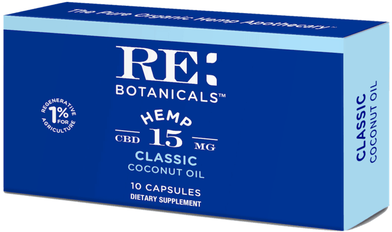 $3.00 for RE Botanical Hemp CBD Capsules. Offer available at Safeway, Vons, Pavilions, Albertsons, Dierbergs.