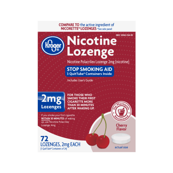 $3.00 for Kroger Nicotine Lozenge Cherry. Offer available at Kroger.