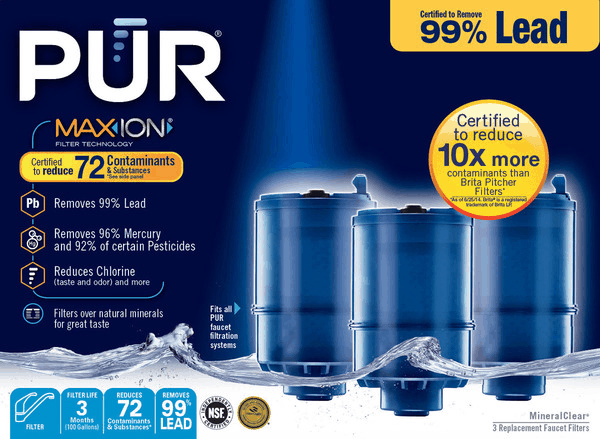 $2.00 for PUR® Mineral Clear® Faucet Filter. Offer available at multiple stores.