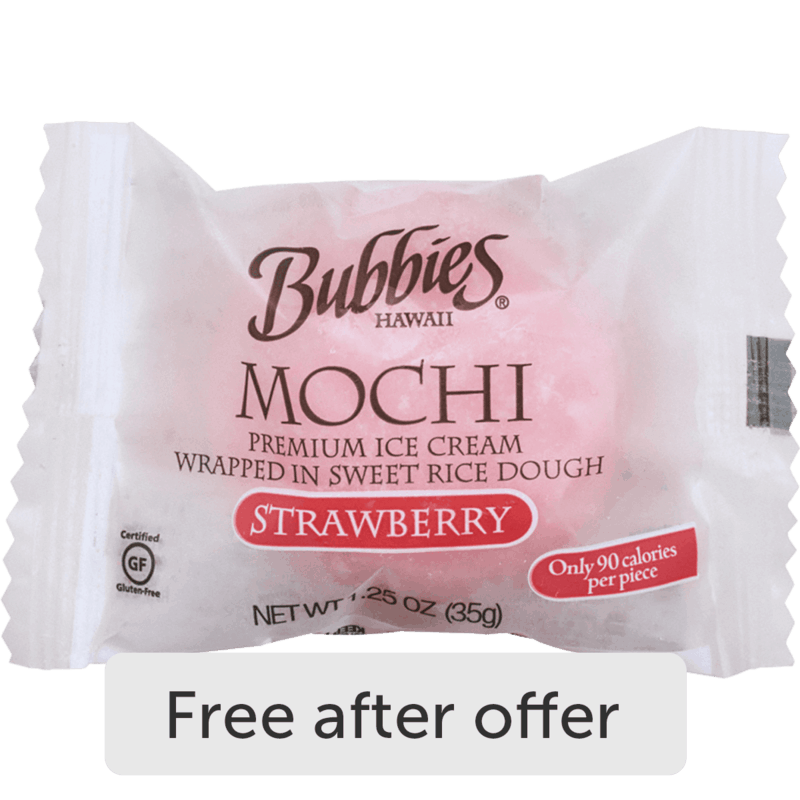 $2.00 for Bubbies Individually Wrapped Mochi. Offer available at multiple stores.