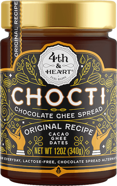 $2.00 for 4th & Heart Chocti Chocolate Ghee Spread. Offer available at multiple stores.