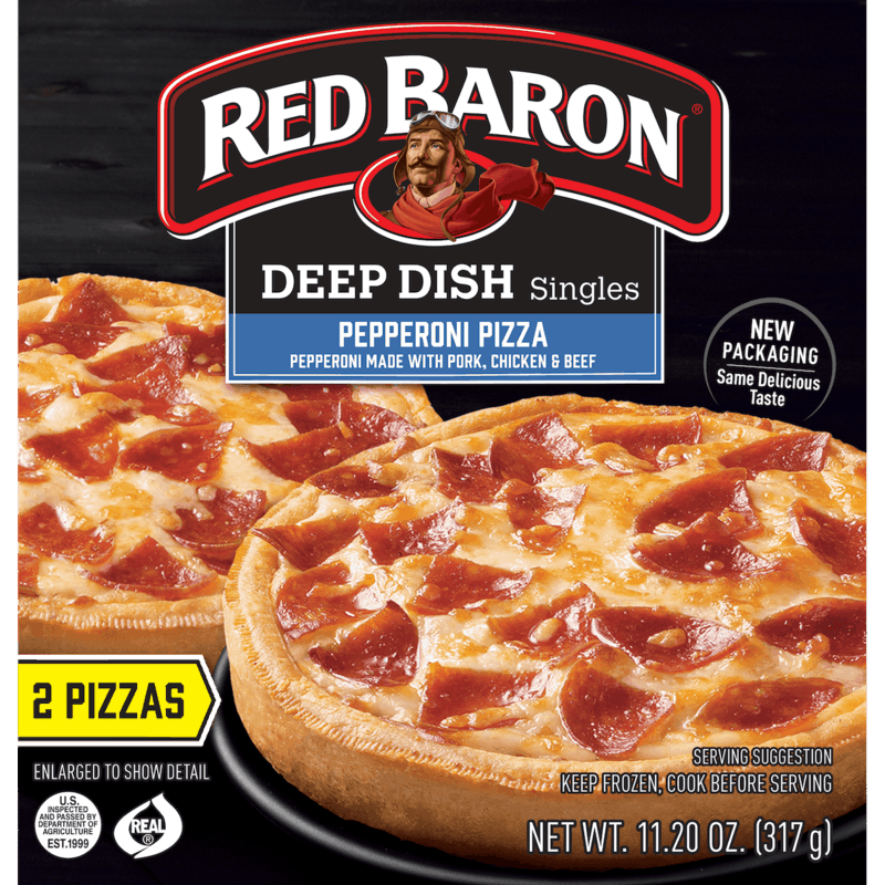 $1.00 for Red Baron® Deep Dish Singles. Offer available at multiple stores.