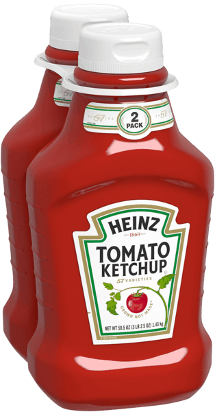 $1.00 for Heinz™ Tomato Ketchup Multipack. Offer available at Walmart.com.