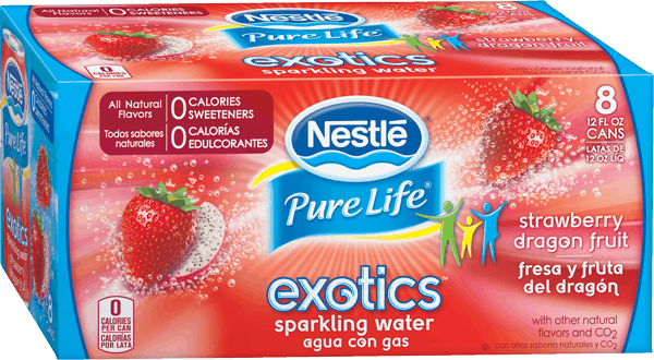 $1.25 for NestlÃ©Â® Pure LifeÂ® Exoticsâ„¢ Sparkling Water. Offer available at multiple stores.