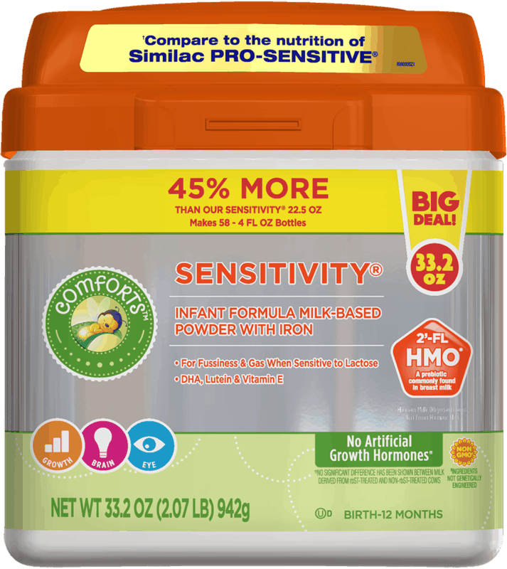 $6.00 for Comforts Sensitivity Infant Formula. Offer available at multiple stores.