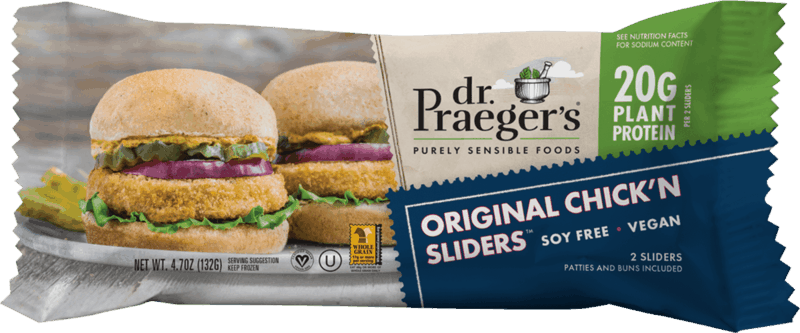 $0.50 for Dr. Praeger's Sliders. Offer available at multiple stores.