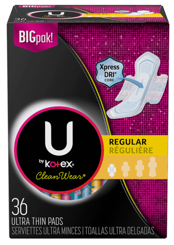 2.00 for U by Kotex® Cleanwear® Pads. Offer available at Walmart